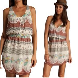 Free people sleeveless lace up dress size all over medium